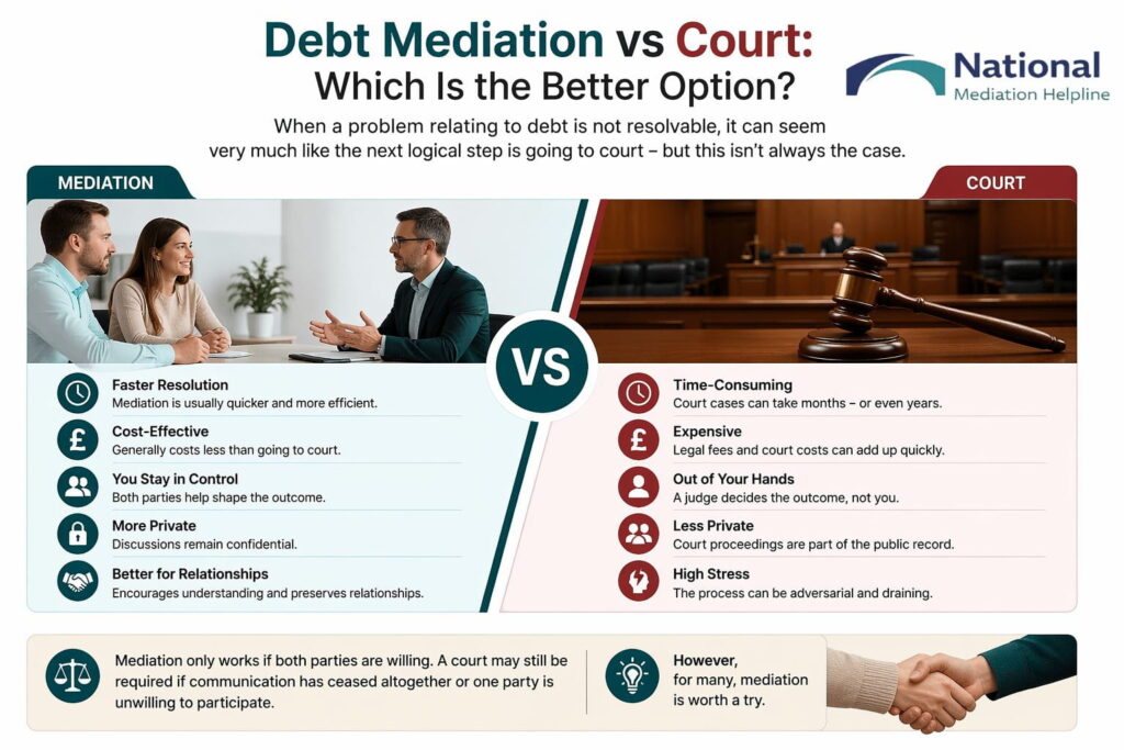 Debt Mediation vs Court: Which Is the Better Option Chelmsford
