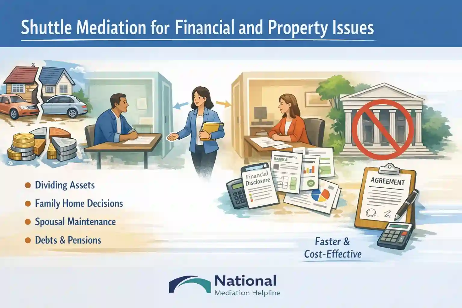 Shuttle Mediation for Financial and Property Issues Chelmsford