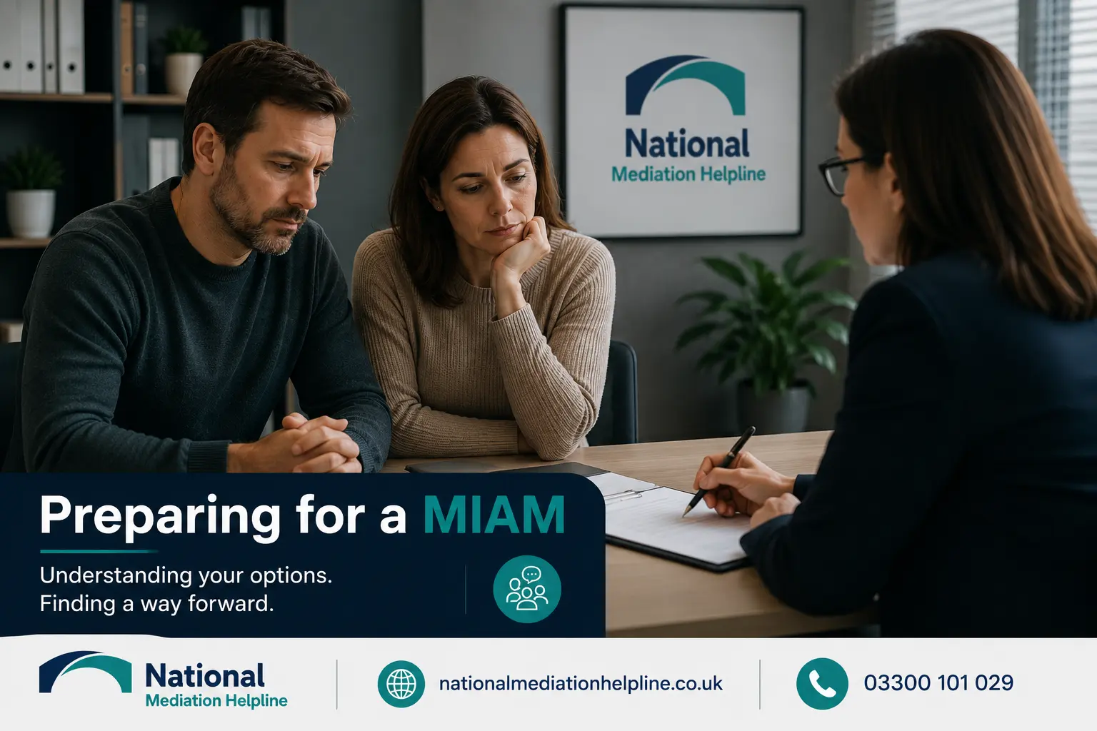 How to prepare for a miam in Chelmsford Preparing for a MIAM. An image explaining how to prepare yourself emotionally and rationally for the first miam appointment